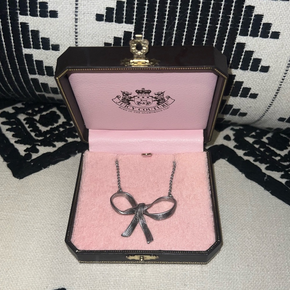 Juicy Couture Bow necklace.